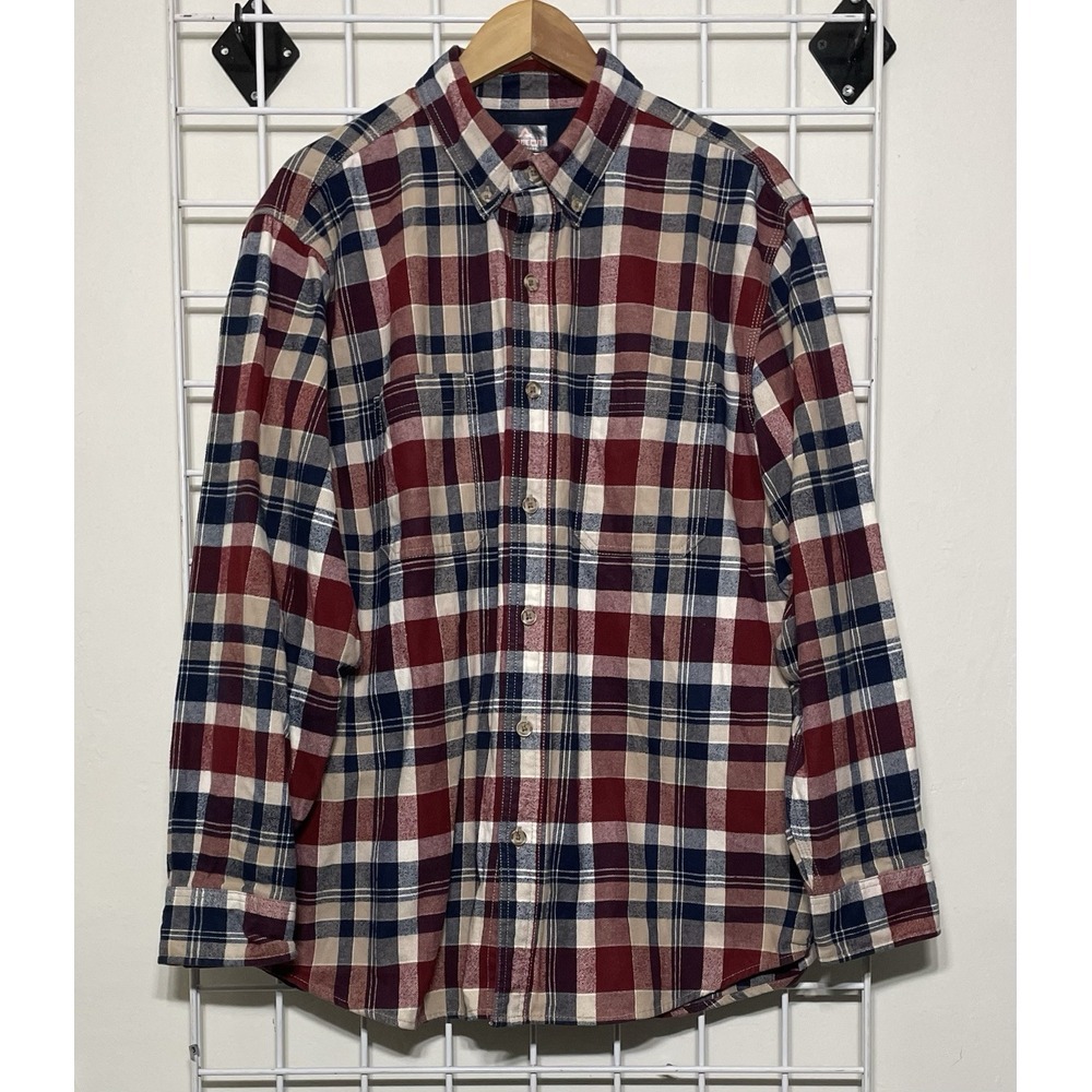 Ridgecut Toughwear Men's Flannel Shirt‎ Size Large Heavy Long Sleeve Button Down - Picture 2 of 5